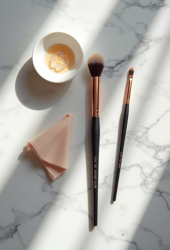 clean eye brushes regularly
