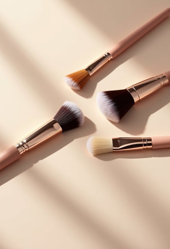 essential angled foundation brushes