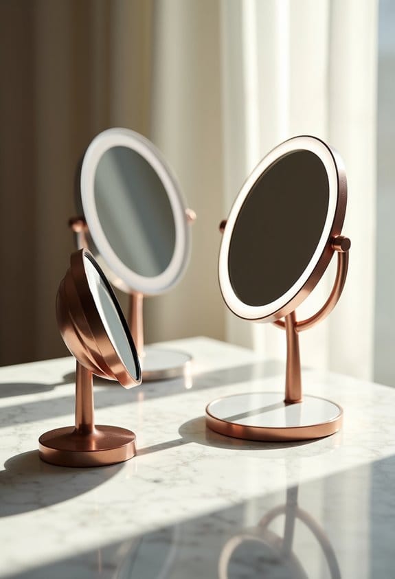 lighting options and magnification