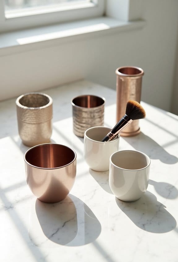 makeup brush cup considerations