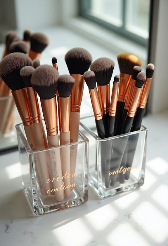 organize makeup by function