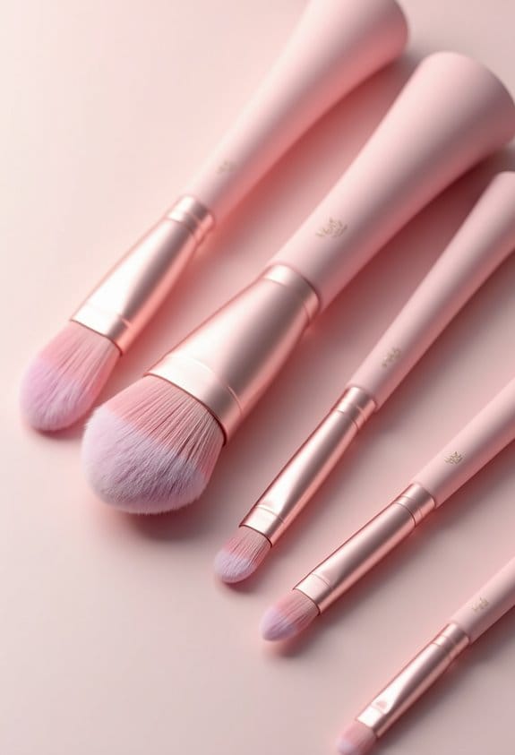 pink makeup brush sets