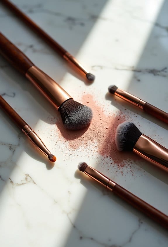 precision with short eye brushes