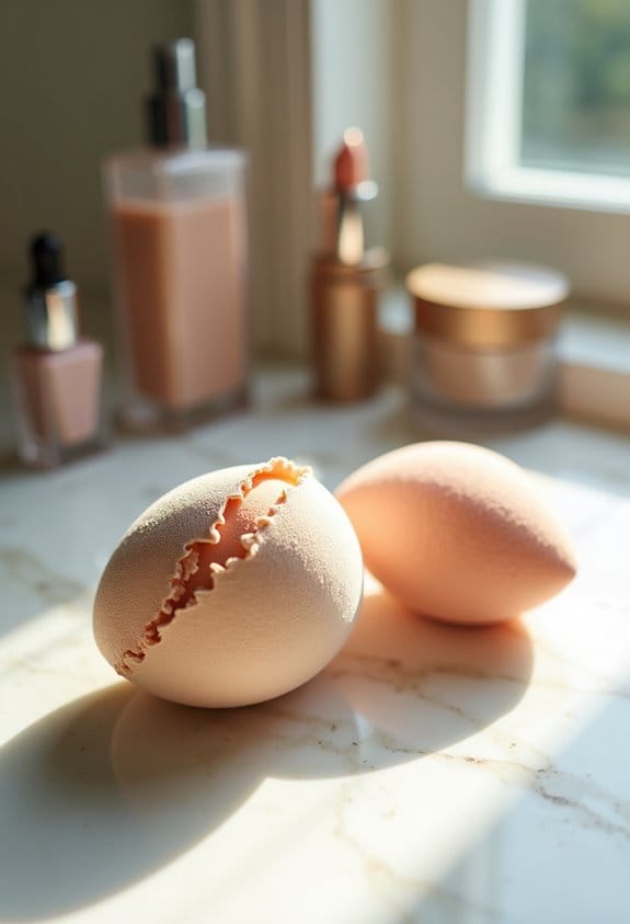 replace makeup sponge regularly