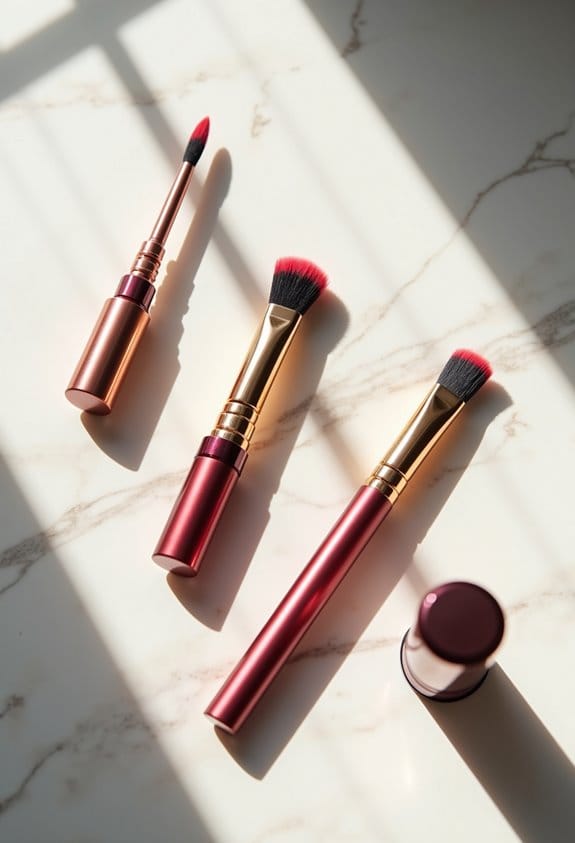 retractable lip brush tips