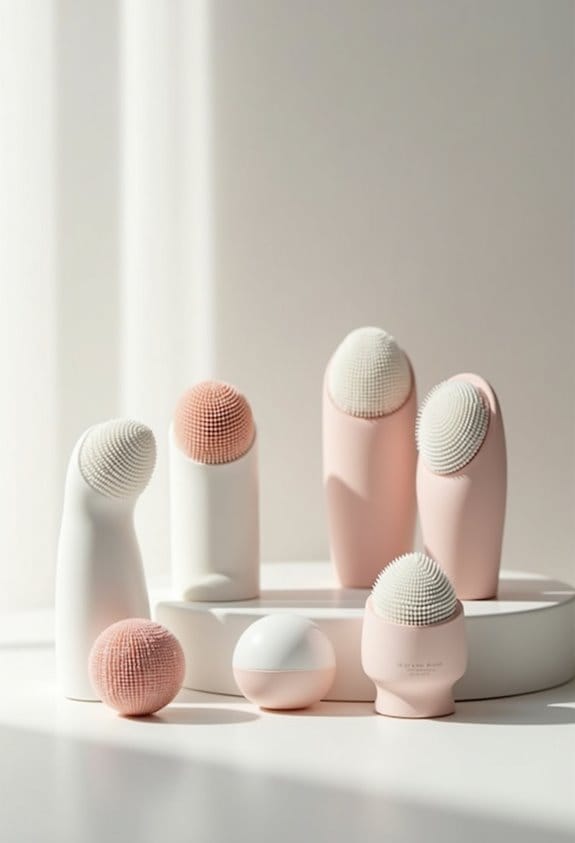 silicone facial cleansing brushes