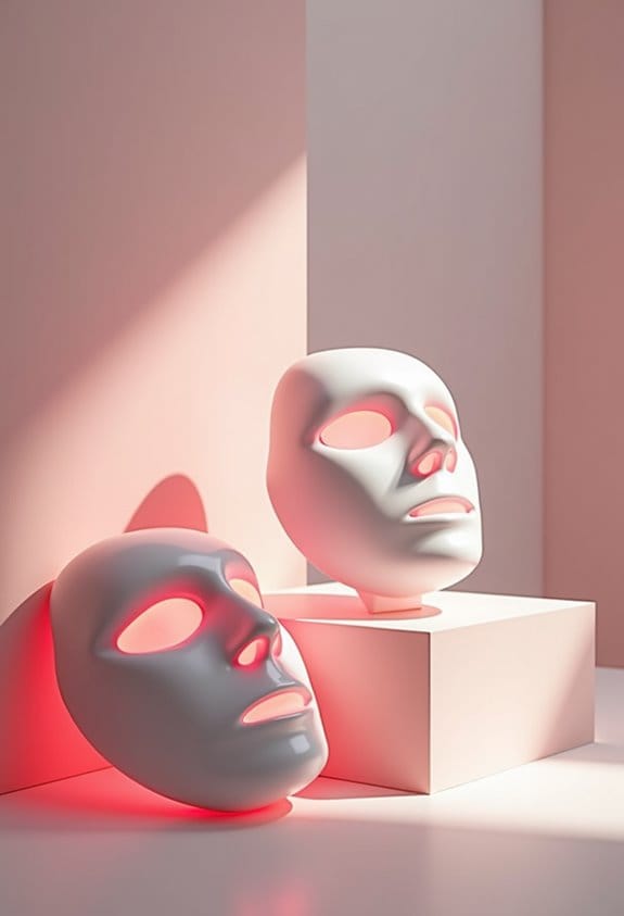 transformative red light masks