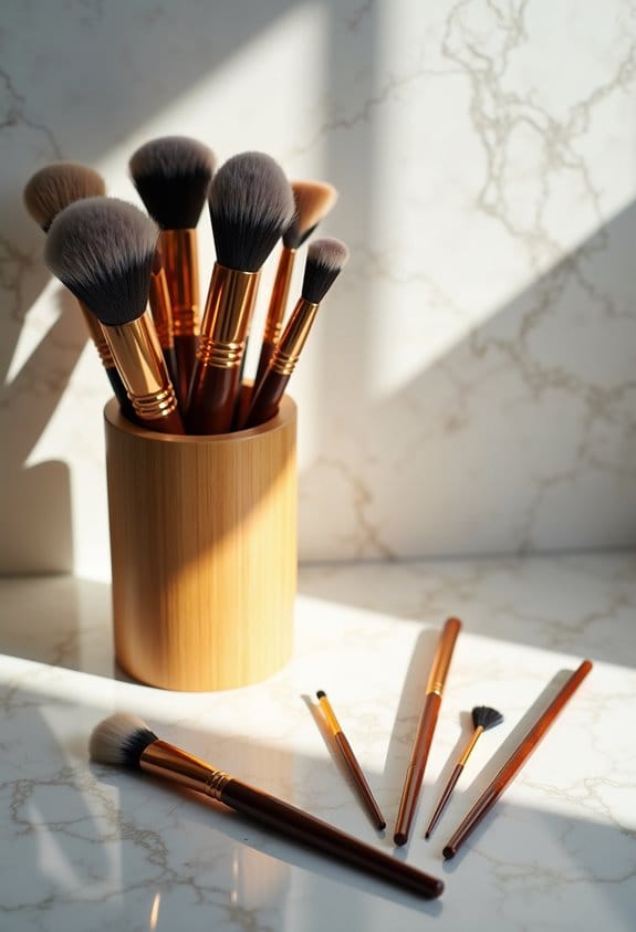 vertical storage preserves brushes